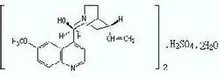 主要成分 通用名:硫酸奎宁 化学名:(8s,9r)-6"-甲氧基-金鸡纳-9-醇基