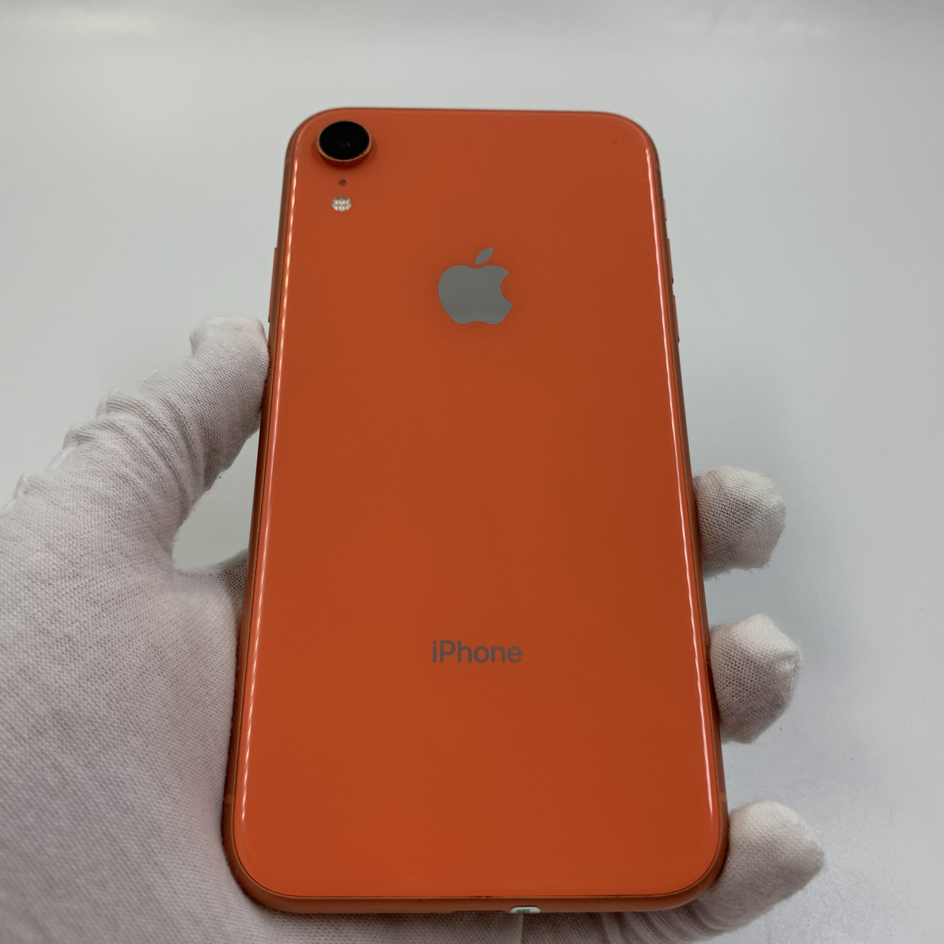 苹果【iphone xr】4g全网通 珊瑚色 64g 国行 8成新 真机实拍