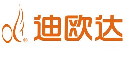 品牌标识浙江迪欧达羽绒服,迪欧达为杭州柳桥集团旗下羽绒制品专有