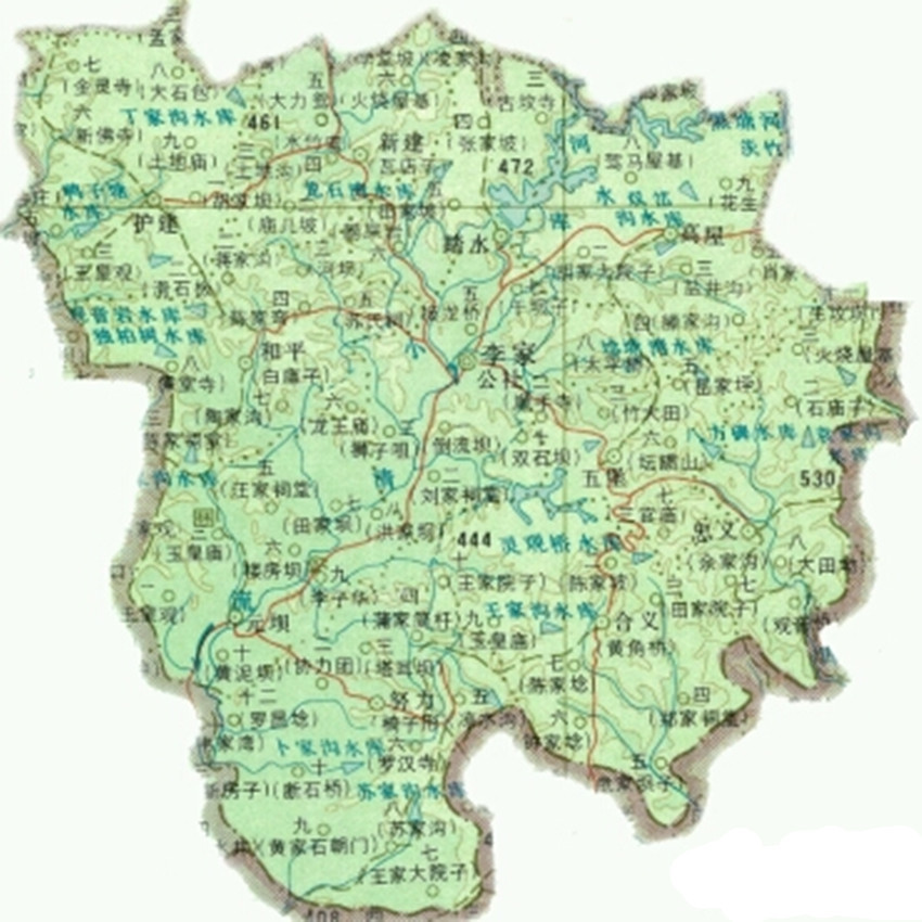 安岳县李家区地图图片