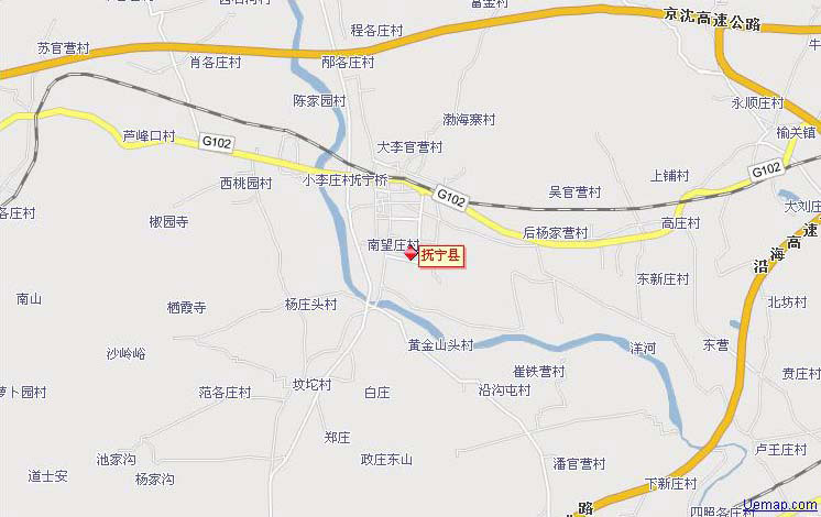 抚宁县地图图片