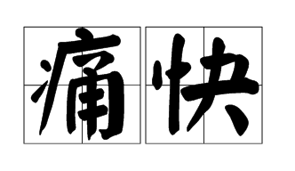 痛快(词汇)