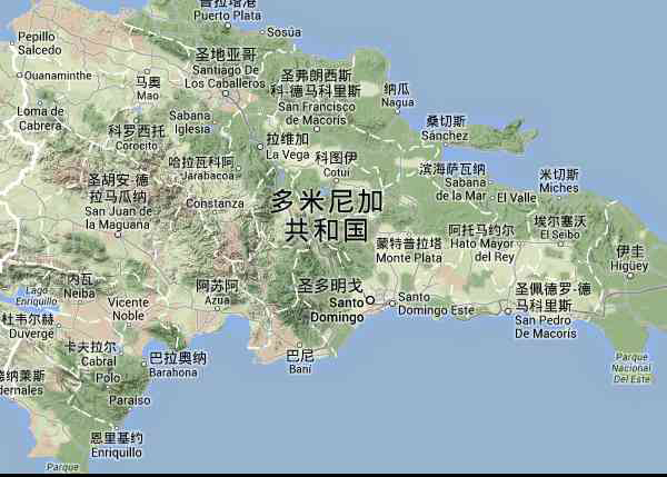 多米尼加地图