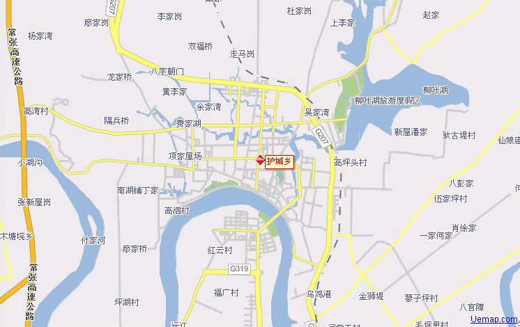 护城乡行政区划