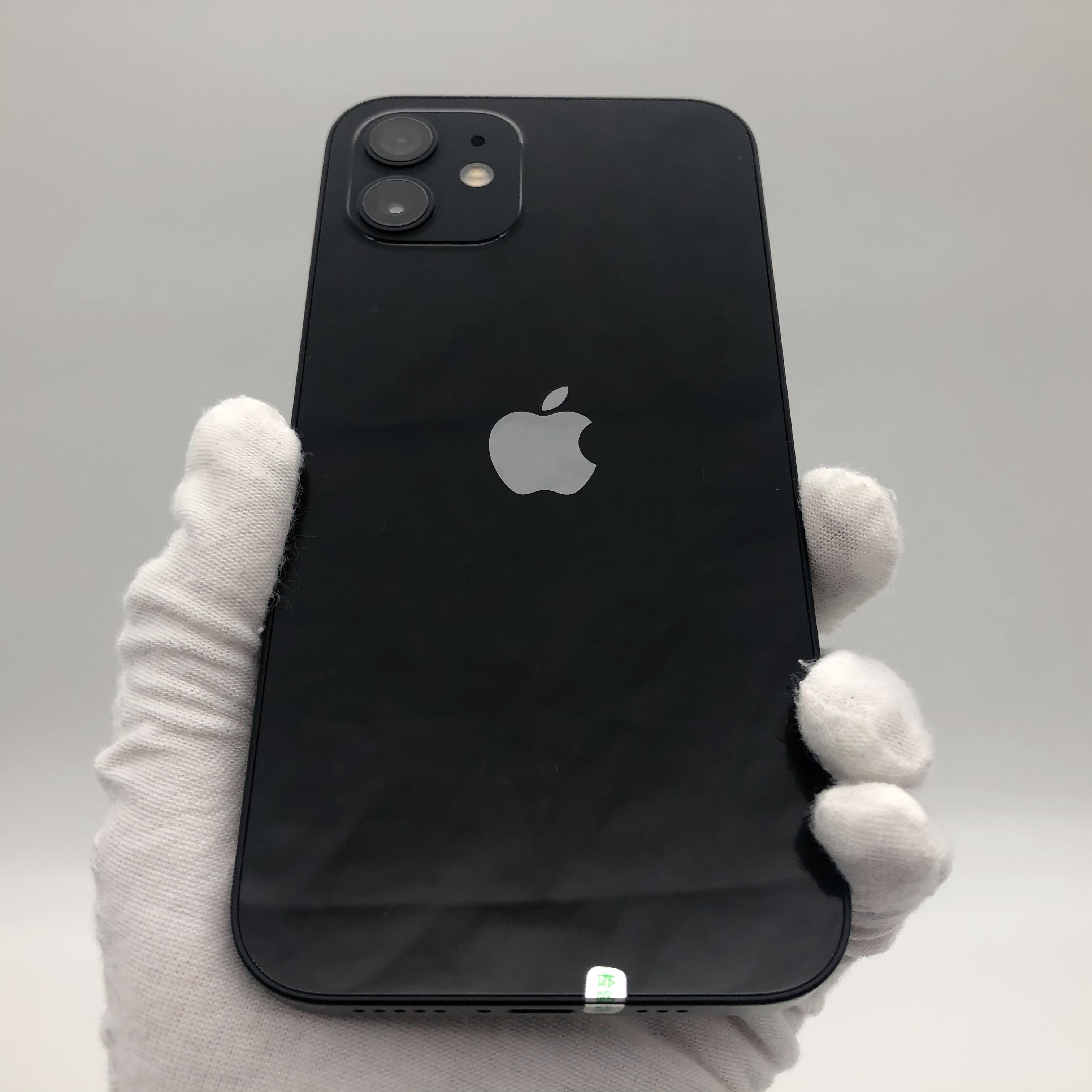 iphone12黑色真机图,iphone12黑色 苹果【iphone 12】5g全网通 黑色 64g 国行 95新 真机
