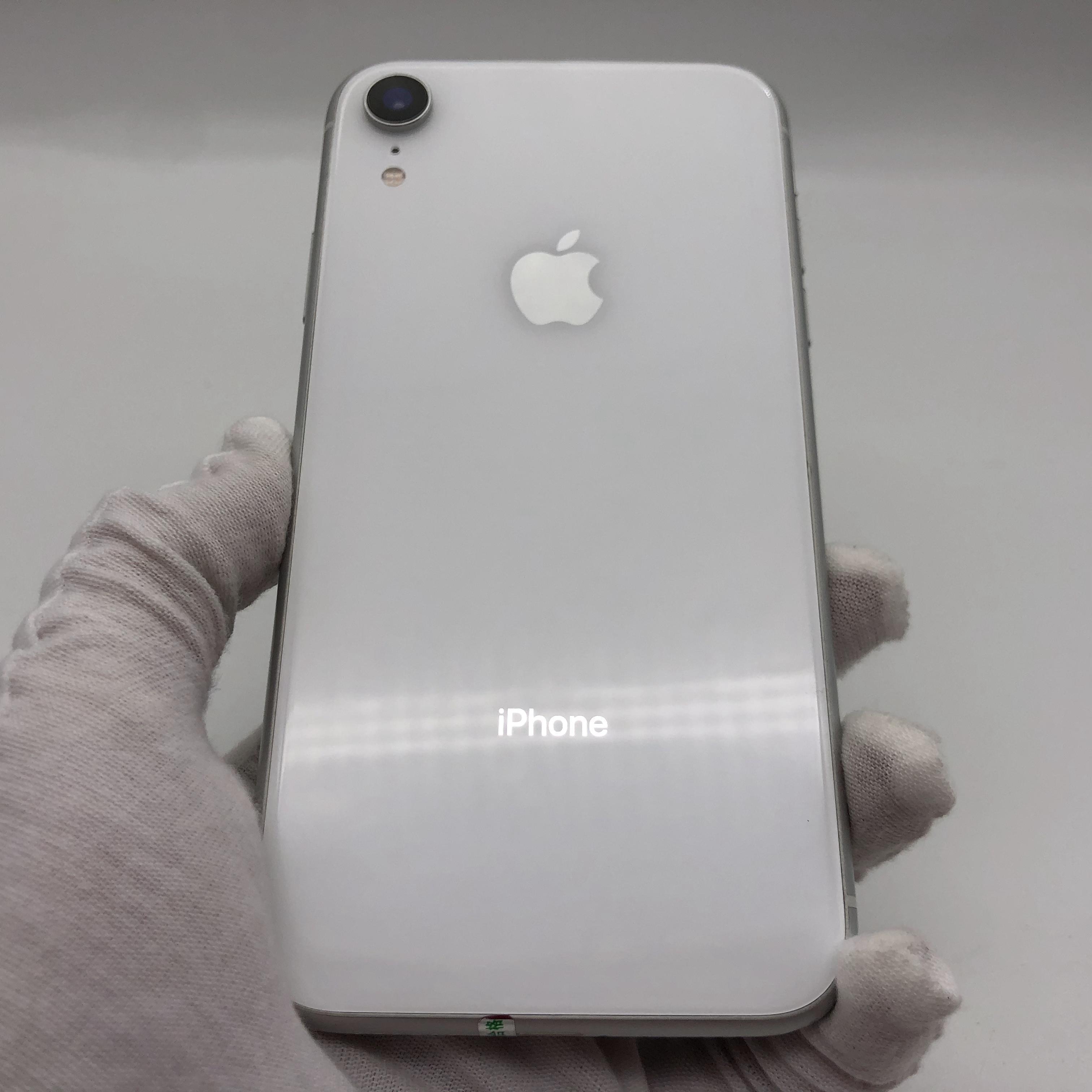 苹果【iphone xr】4g全网通 白色 128g 国行 8成新 真机实拍