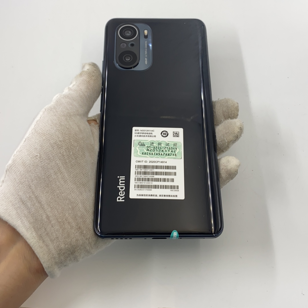 官方质检95成新 5g全网通 12g/256g 国行 亮黑色 小米 redmi k40 5g