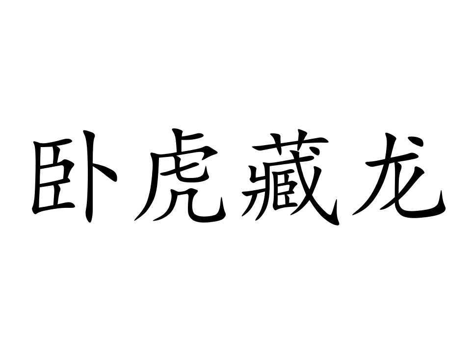 卧虎藏龙 wò hǔ cáng lóng:指隐藏着未被发现的人才或隐藏不露