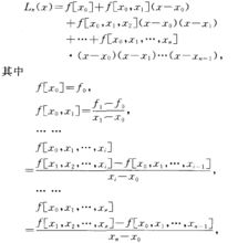 张遂一牛顿插值公式