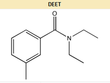 避蚊胺分子结构图