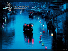 西塘夜景和全景