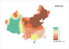 张姓人口分布