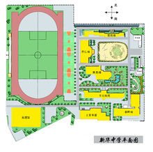 新华中学校园平面图