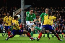 爱尔兰VS哥伦比亚比赛照片