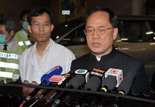 曾荫权被袭击 曾荫权被袭击