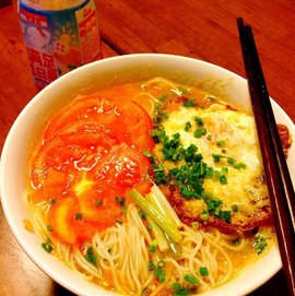 番茄煎蛋面
