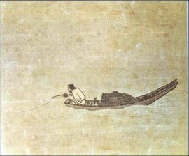宋马远寒江独钓图360百科 