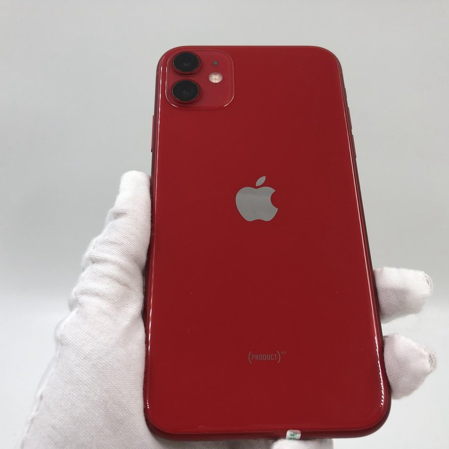 苹果【iphone 11】4g全网通 红色 64g 国行 95新 真机实拍