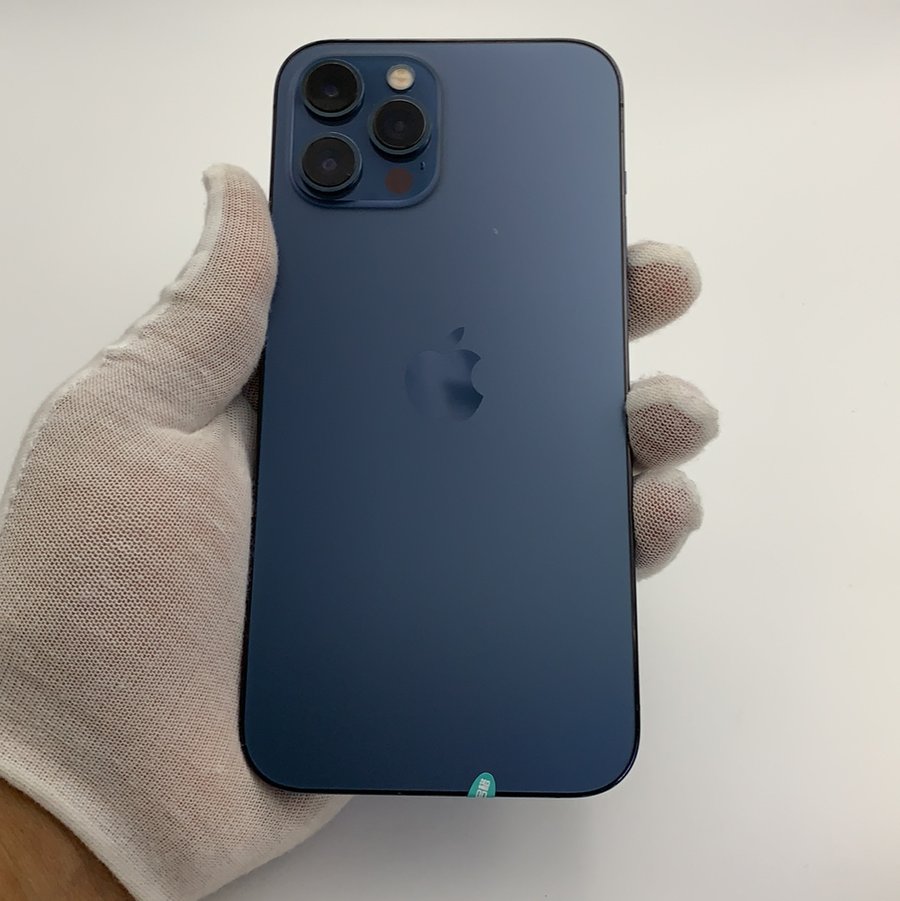 苹果【iphone 12 pro max】5g全网通 海蓝色 256g 国行 95新