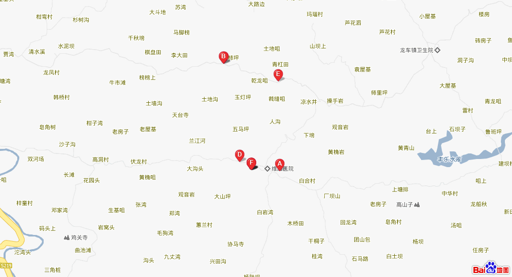 咸丰县高乐山镇地图图片