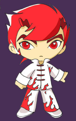 红火(其他人物相关)迎奥运大型纪录片《福娃五连环》中的小主角红火