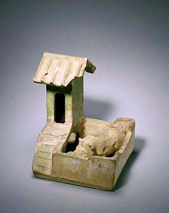汉绿釉猪圈(文化遗产)