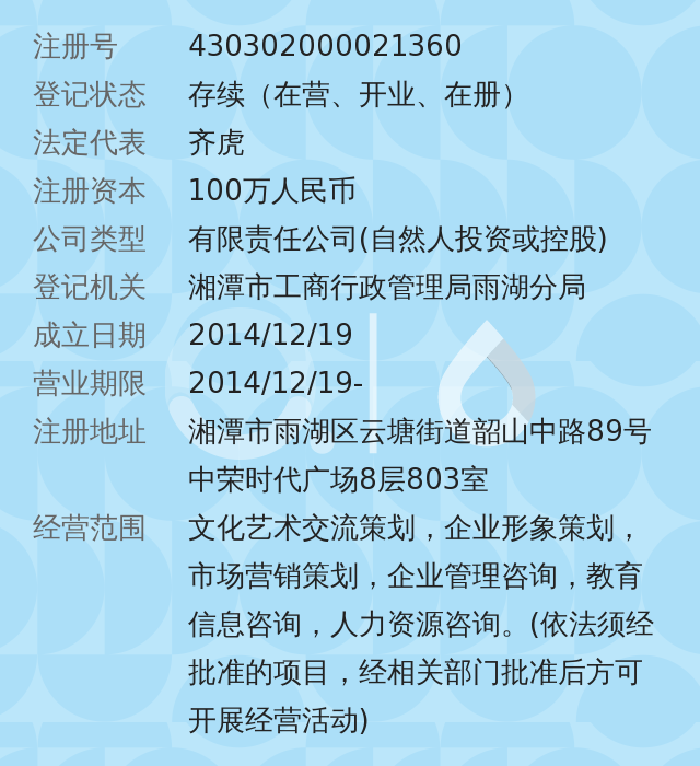 湘潭君和悦文化传播有限公司