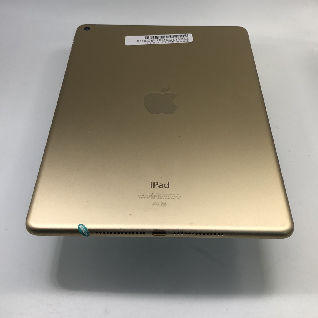 苹果【iPad Air 2】WIFI版 金色 128G 国行 8成新 