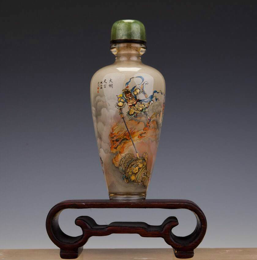 瓶内画(文化人物)瓶内画是一门融汇了中西文化的传统民间艺术,是集