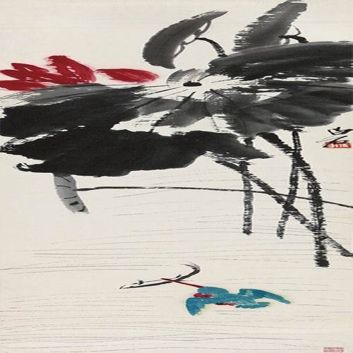 荷塘翠鸟(动物)《荷塘翠鸟》由中国著名书画家--齐白石所创作,该作品