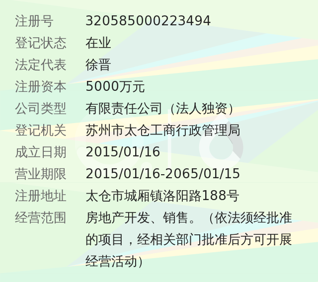 太仓瑞峰房地产开发有限公司