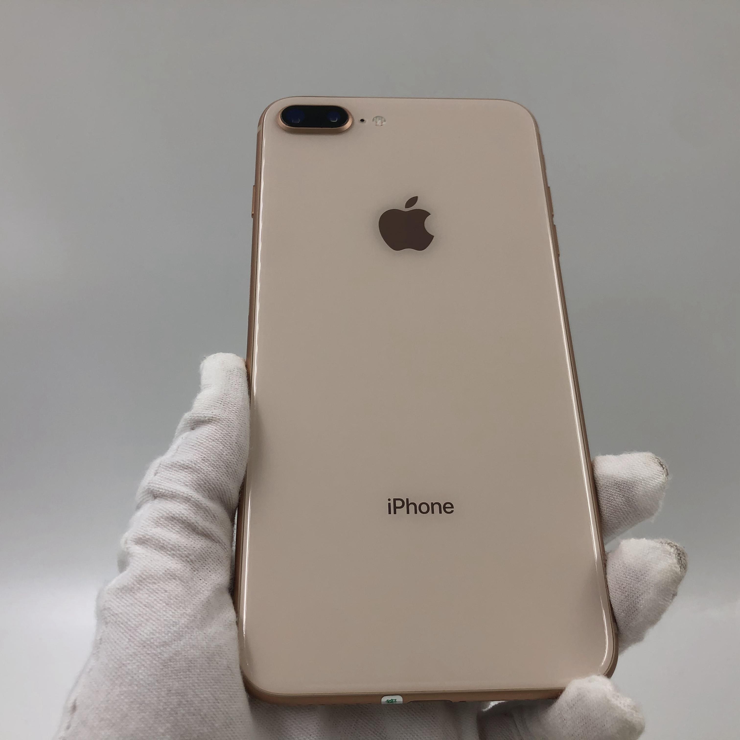 苹果【iphone 8 plus】4g全网通 金色 64g 国行 8成新 真机实拍