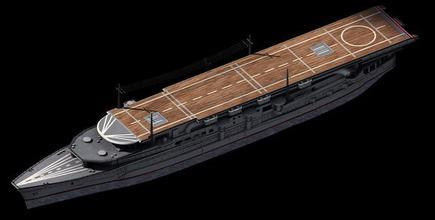 加贺号三段式甲板模型图片