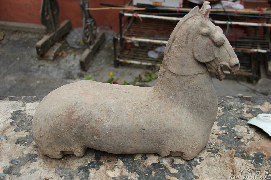 汉陶马动物