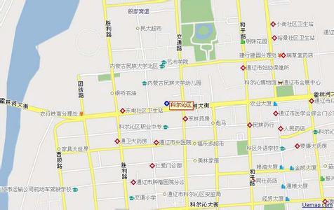 科尔沁区行政区划