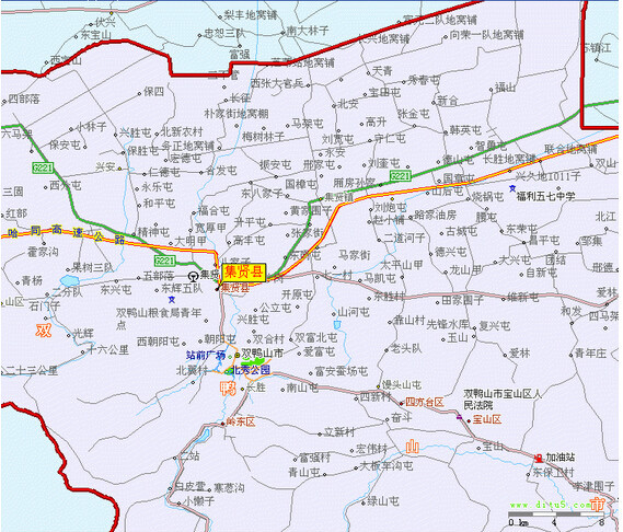集贤县乡镇地图图片