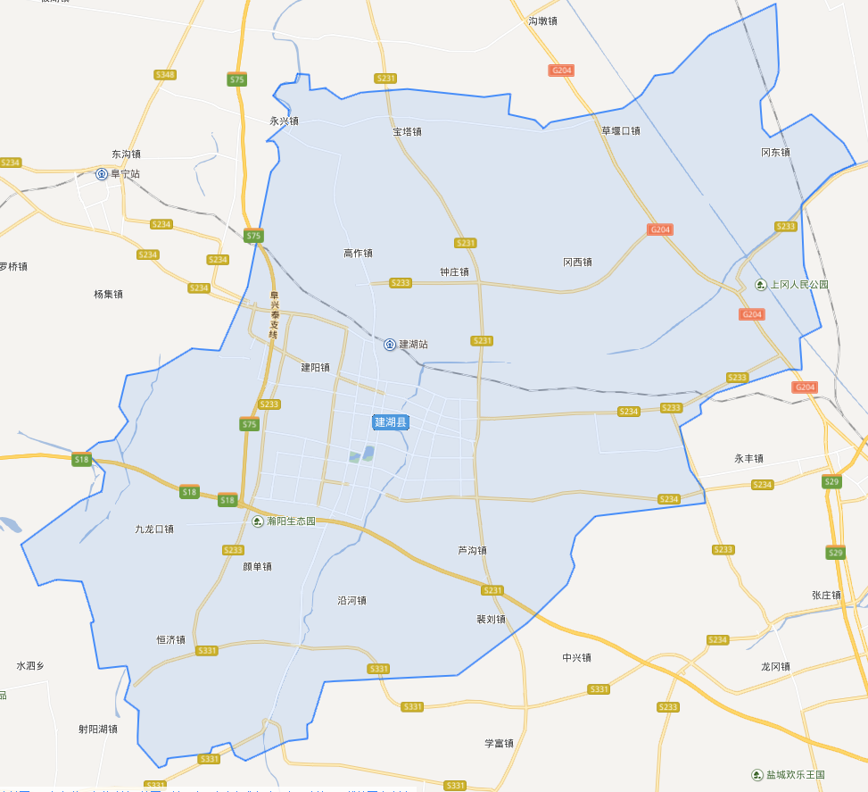 建湖行政区划地图图片