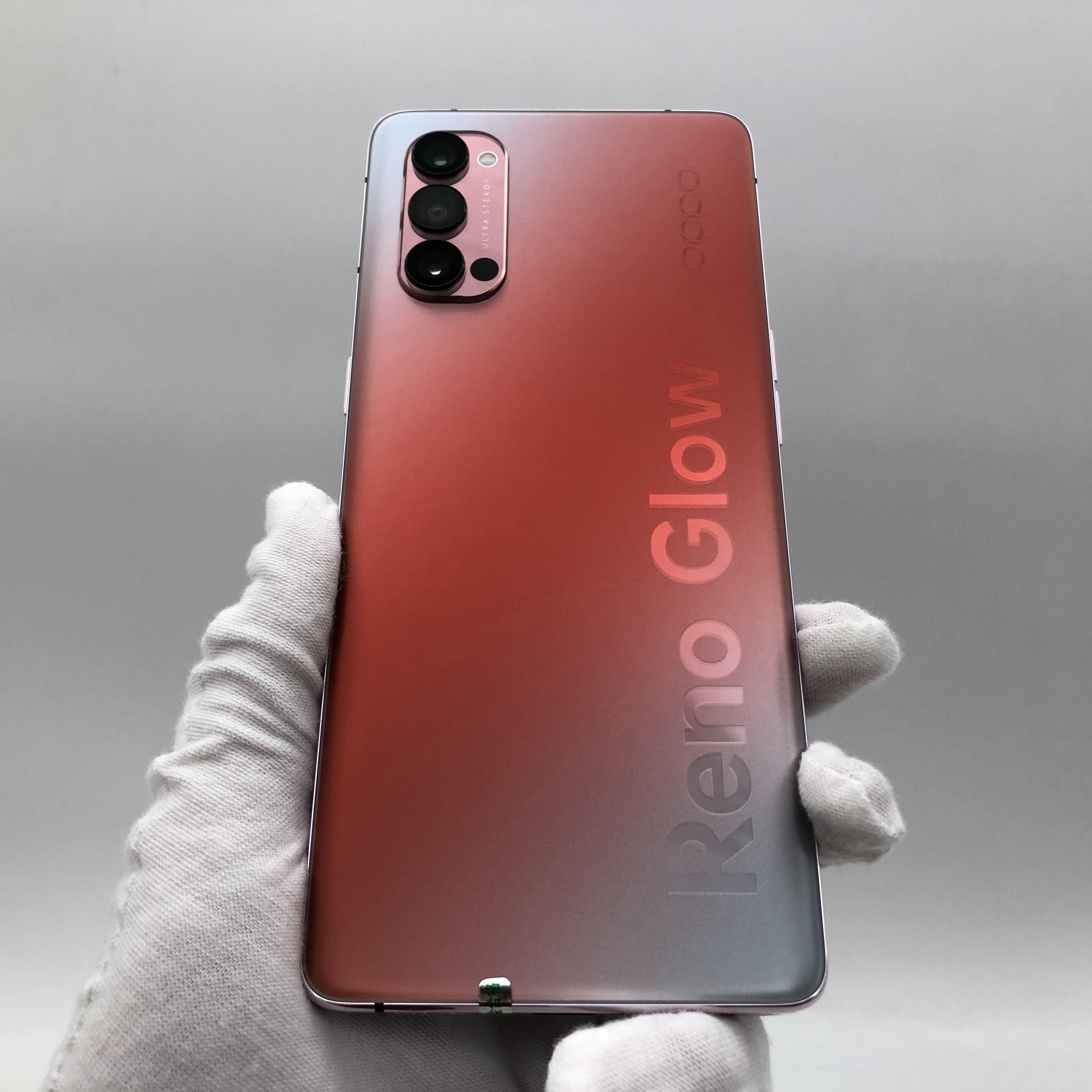 官方质检95成新 5g全网通 8g/128g 国行 晶钻红 oppo reno4 pro 5g