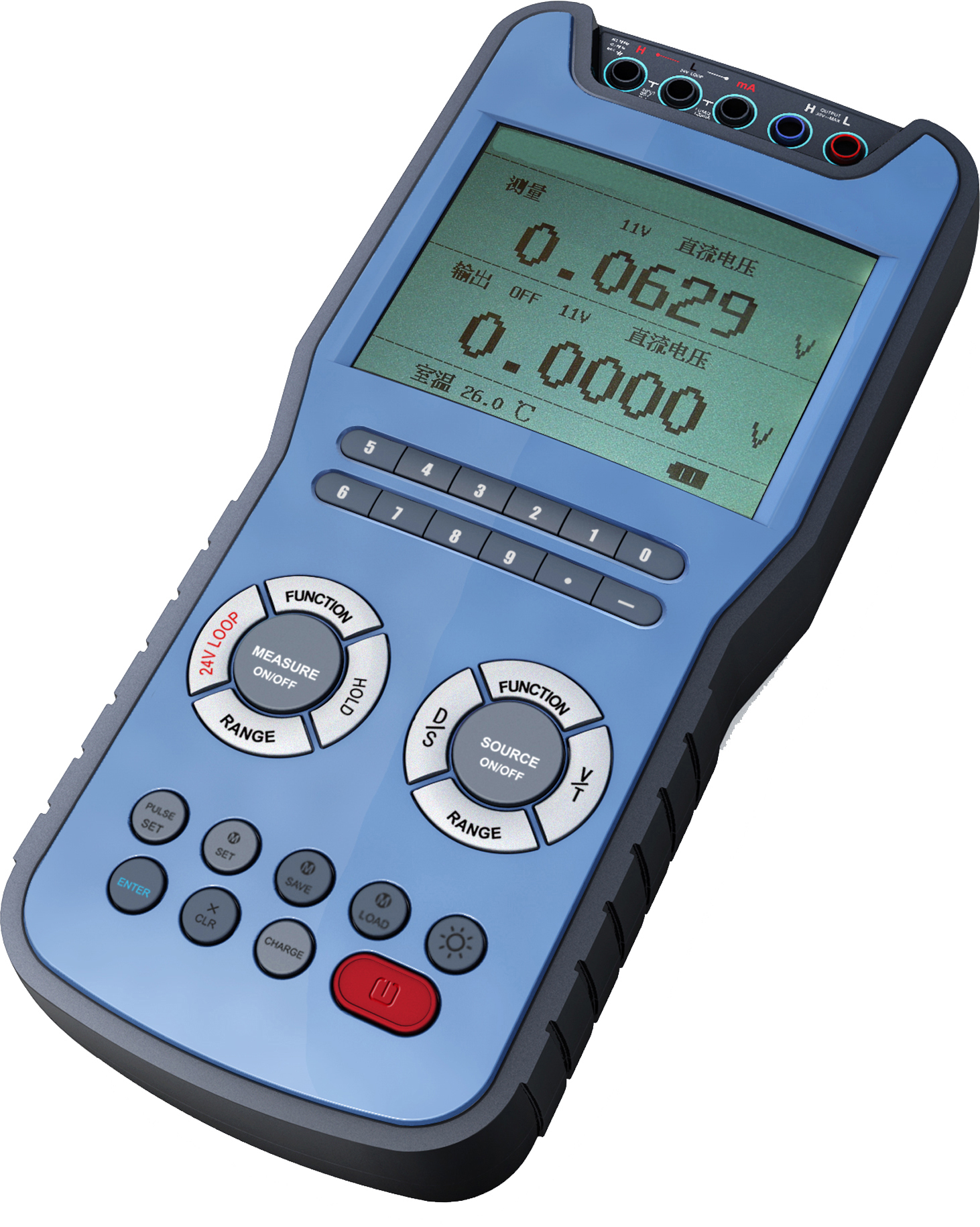 pt100铂电阻温度模拟标准信号源,数字式电压,电流,频率测量功能于一体
