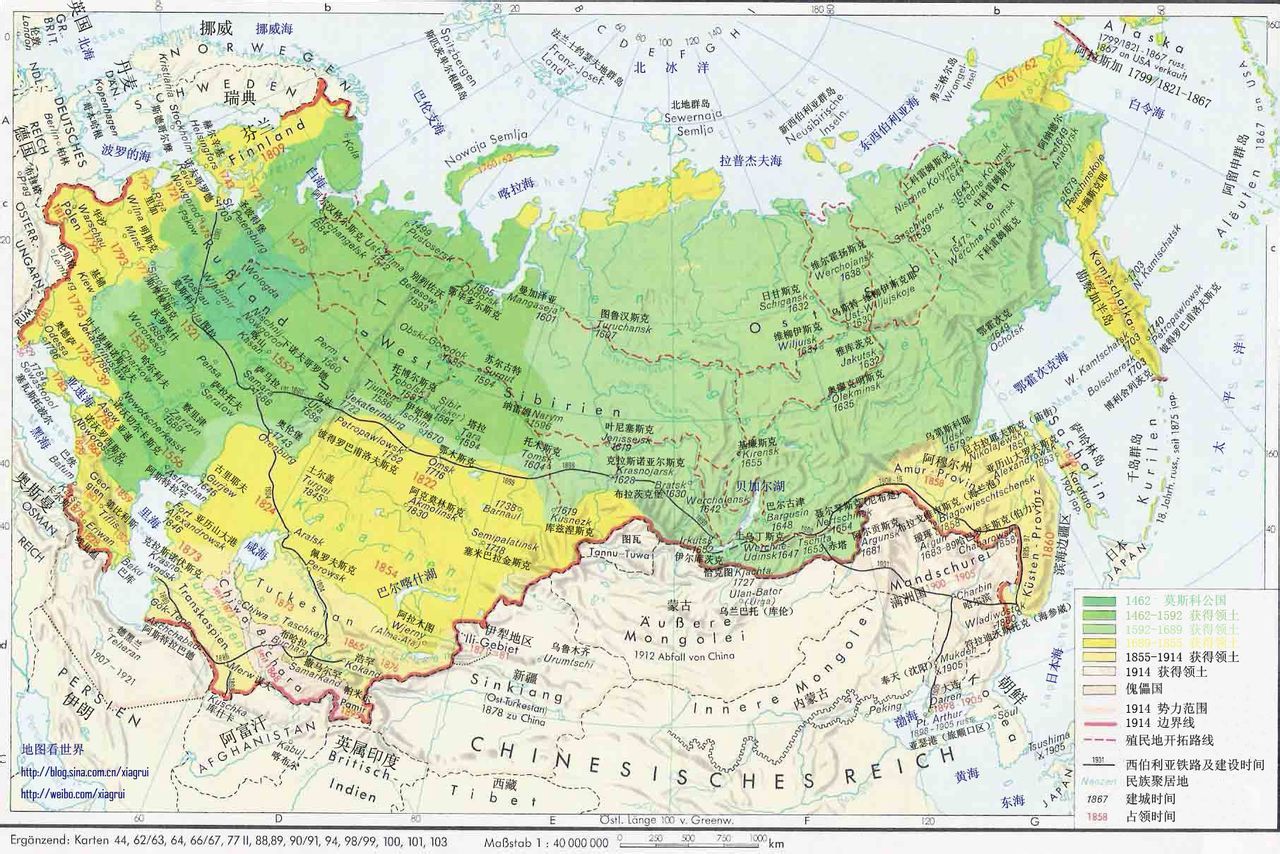 俄罗斯地图-地图俄罗斯(东欧的欧洲)
