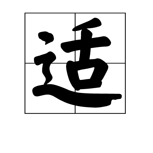 适 (词汇|汉字)