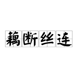 藕断丝连 (成语)