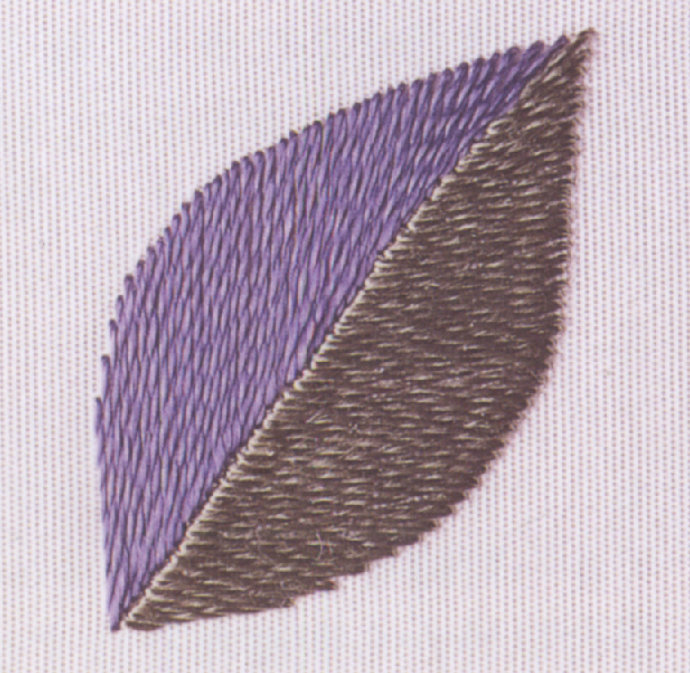 湘绣针法之一,又称排针或齐针,是专绣透空花纹的一种针法