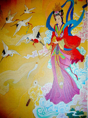 玄女(神话人物)玄女,或称九天娘娘,九天玄女.道教神仙之一.人头鸟身.