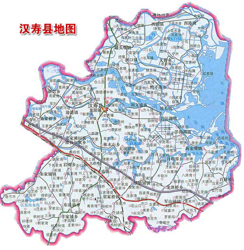 汉寿地图详细图片