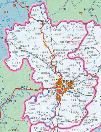 鹤城区地图全图高清版图片