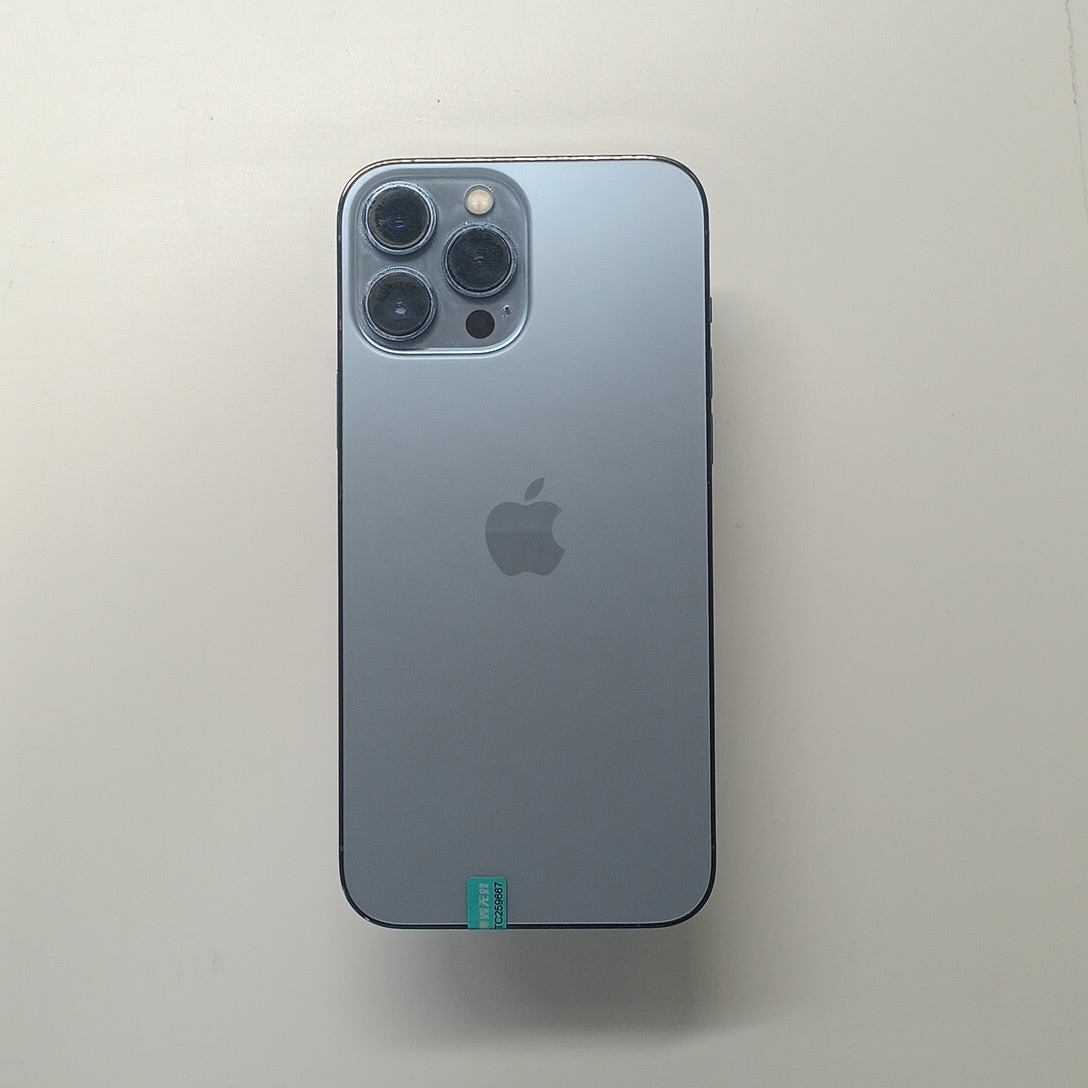 苹果【iPhone 13 Pro Max】5G全网通 远峰蓝色 256G 国行 8成新 