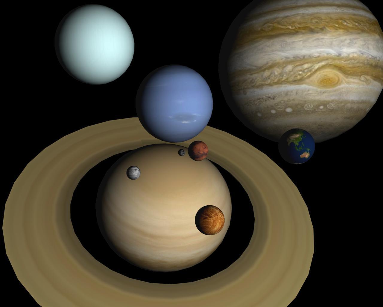 Free Vector | Planets in the galaxy