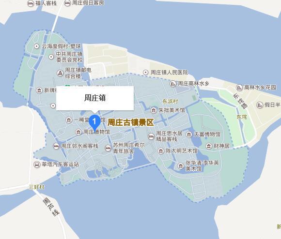 兴化周庄地图图片