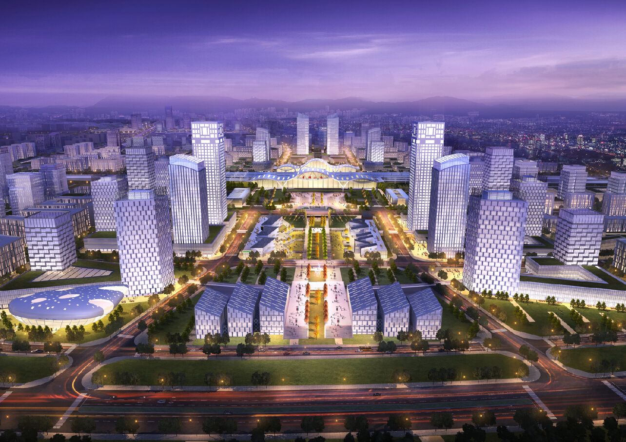 河南省平顶山市郑万高铁站周边区域控制性详细规划及城市设计方案